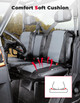 Polaris Ranger XP 1000 UTV Leather Seat Covers with Pocket Soft Cushion by Kemimoto